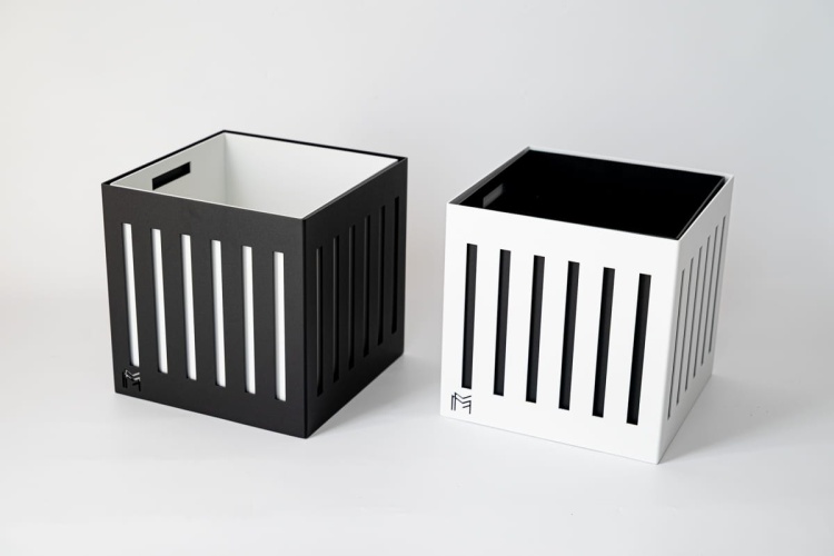 nowoczesna donica metalowa brevi ral