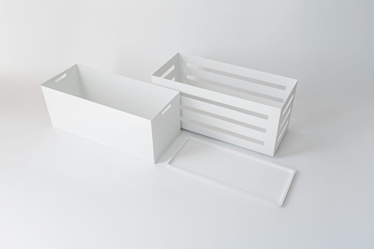 nowoczesna donica metalowa lumo ral