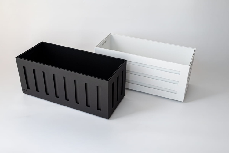 nowoczesna donica metalowa lumo ral