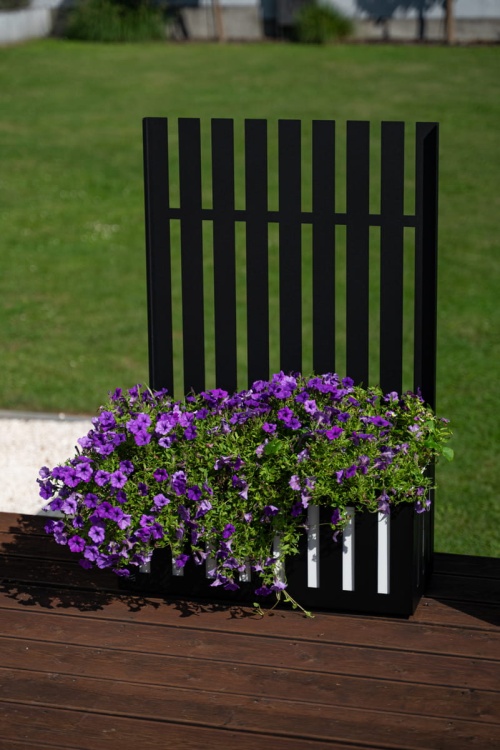 ażurowa donica aluminiowa pallo