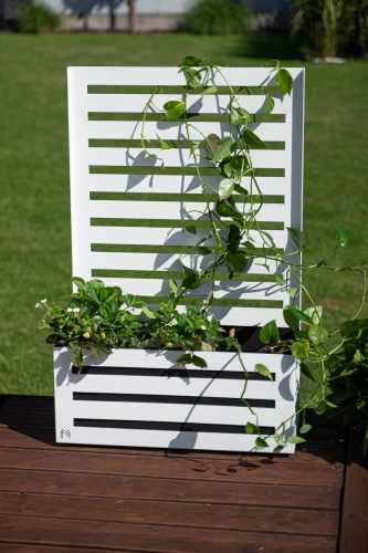 wysoka donica aluminiowa strato