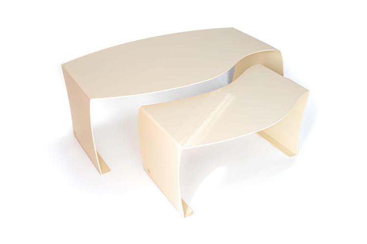 zestaw stolików kawowych flow metal-mat studio