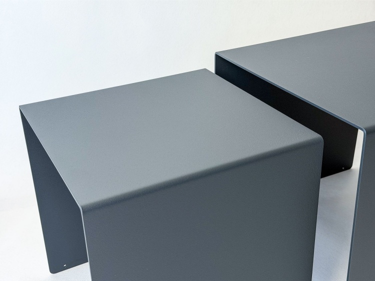 zestaw stolików z aluminium - Polska produkcja