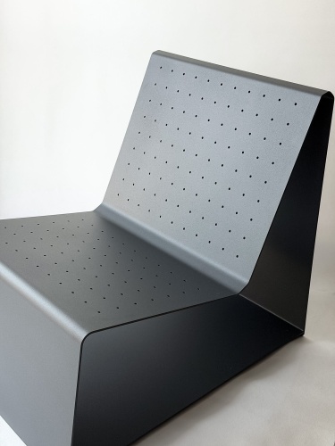 Fotel aluminiowy 5 mm antracyt