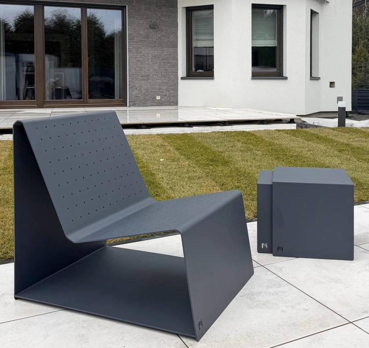 Zestaw mebli aluminiowych MONO + CUBO