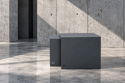 Stoliki aluminiowe CUBO -designerskie stoliki metalowe do wnętrza