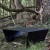 Czarny stolik kawowy FOLD LOW – autorski projekt METAL-MAT STUDIO