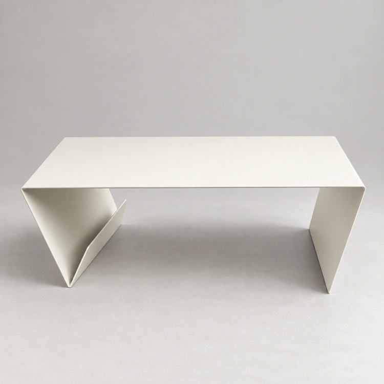 FOLD LOW stolik kawowy – biały RAL 9010