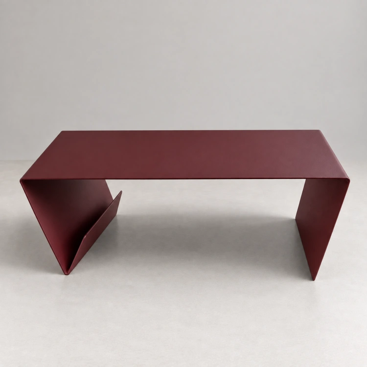 FOLD LOW stolik kawowy – burgundowy RAL 3005
