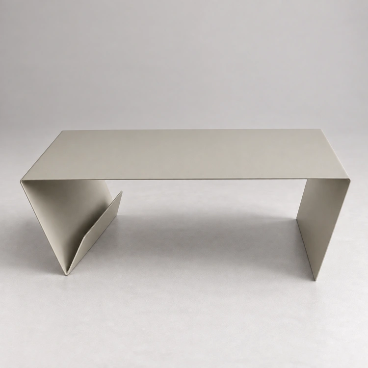 FOLD LOW stolik kawowy – jasny szary RAL 7044