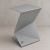 FOLD SIDE – stolik boczny w kolorze jasnoszarym RAL 7044