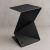 FOLD SIDE – czarny metalowy stolik boczny RAL 9005